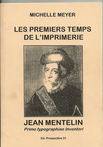 Les premiers temps de l'imprimerie jean mentelin