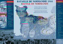 Bataille de normandie 1944 - carte historique