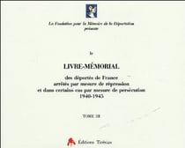 Le livre-memorial des deportes de france arretes par mesure de repression et dans certains cas par m