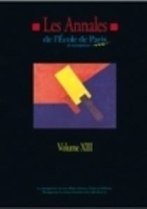 Les annales de l'EPM Tome 13 - travaux de l'année 2007