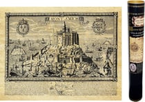 Mont st michel en 1657 50 cm x 38 cm