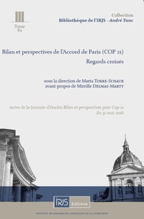 Bilan et perspectives de l'accord de paris (cop 21) - regards croises