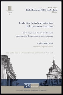 Le droit a l'autodetermination de la personne humaine