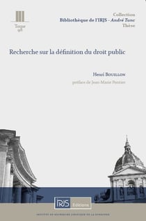Recherche sur la definition du droit public