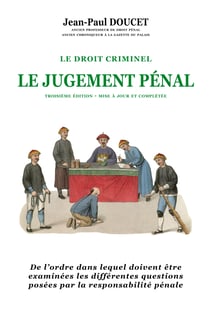 Le jugement pénal (3e édition)