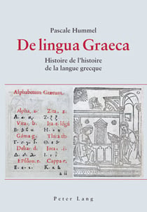 De lingua graeca - histoire de l'histoire de la langue grecque