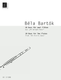 Bela bartok : 18 duos for 2 flutes d'apres '44 duos for two violins