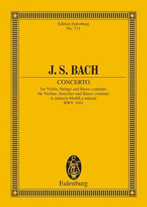 Concerto per vn la m. (bwv 1041) (pfarr) poche