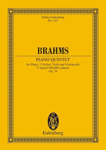 Piano quintet f minor op. 34 poche