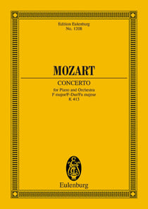 Eulenburg miniature scores - concerto no. 11 fa majeur - cadences du compositeur. kv 413. piano and
