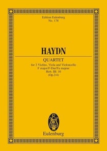 String quartet f major op. 2/4 hob. iii: 10 poche
