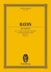 String quartet g major op. 1/4 hob. iii:4 poche