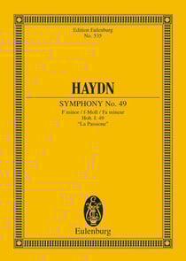 Sinfonia n. 49 fa m. (la passione) poche
