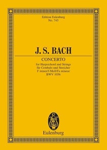 Concerto per cemb fa m. (bwv 1056) (schering) poche