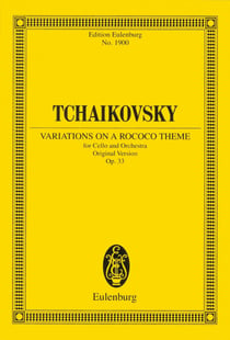 Variations on a rococo theme for cello &orch op 33 poche