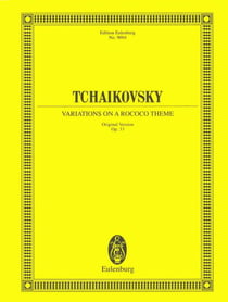 Variations on a rococo theme for cello &orch op 33 poche