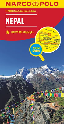 Carte nepal 1:750000