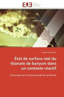 Etat de surface reel du titanate de baryum dans un contexte reactif