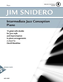 Intermediate jazz conception piano - 15 great solo etudes for jazz style and improvisation in piano