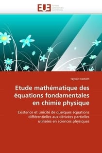 Etude mathematique des equations fondamentales en chimie physique