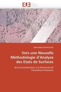 Vers une nouvelle methodologie d analyse des etats de surfaces