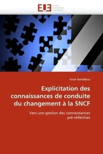 Explicitation des connaissances de conduite du changement a la sncf