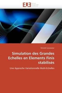 Simulation des grandes echelles en elements finis stabilises