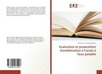 Evaluation et proposition d'amélioration à l'accès à l'eau potable