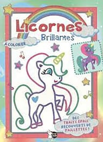 Licornes brillantes - Bloc Bleu