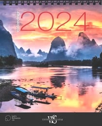 Calendrier de table 2024 White star - Nature vierge