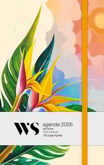 Agenda 2025-2026 - Fleurs tropicales