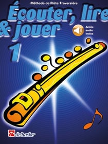 Jean castelain : ecouter, lire & jouer 1 flute traversiere - recueil + enregistrement(s) en ligne