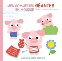 Les trois petits cochons gommettes geantes