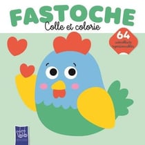 La Poule - Fastoche colle et colorie