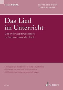 DAS LIED IM UNTERRICHT VOIX MOYENNE OU GRAVE