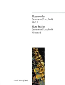 Immanuel lucchesi : flotenetuden heft 1 / flute etudes 1 - flute traversiere