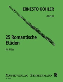 25 romantische etuden - mittelschwer im modernen stil. op. 66. flute.