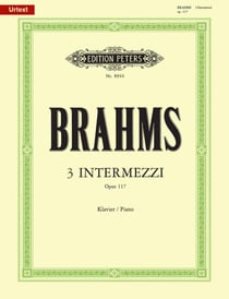 Johannes brahms : 3 intermezzi op.117 - piano