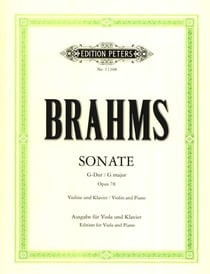 Johannes brahms : sonate en sol majeur op.78 - alto et piano