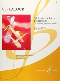 50 études faciles et progressives pour saxophone Tome 1