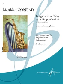 Les gammes utilisees dans l'improvisation (conjointes, arpeges)