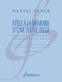 Stele a la memoire d'une jeune fille - edition bilingue