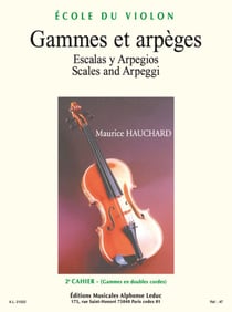 Hauchard: gammes et arpeges volume 2 violon