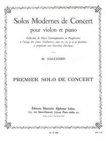 Maurice hauchard: first concert solo (violin/piano)
