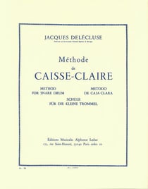 Jacques delecluse : methode de caisse claire - batterie
