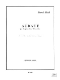 Marcel bitsch : aubade - saxophone alto en mi bemol et piano