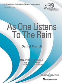 As one listens to the rain concert band/harmonie