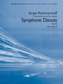 Symphonic dances op. 45 concert band/harmonie/fanfare-partition+parties separees