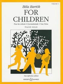 Bela bartok for children, volume 1 piano