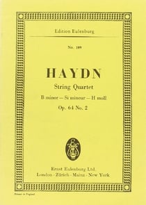 String quartet b minor op. 64/2 hob. iii:68 poche